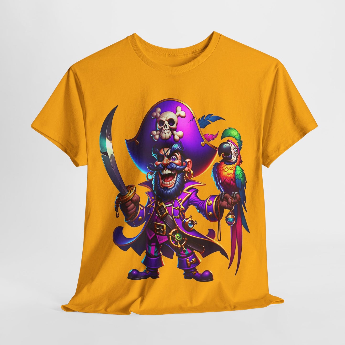 Captain Pirate Unisex Heavy Cotton Tee - 312tshirts 2