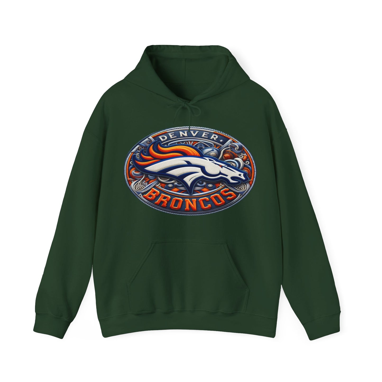 Sports Broncos Football Logo #1 Unisex Heavy Sweatshirt Hoodie