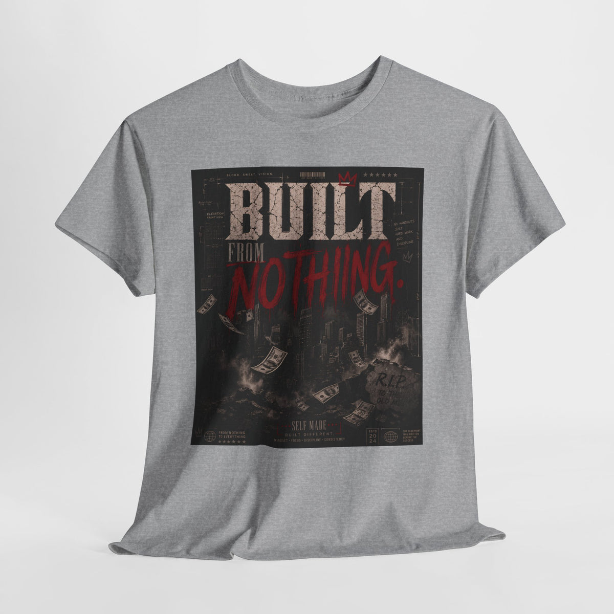 Built From Nothing #1 Unisex Heavy Cotton Tee