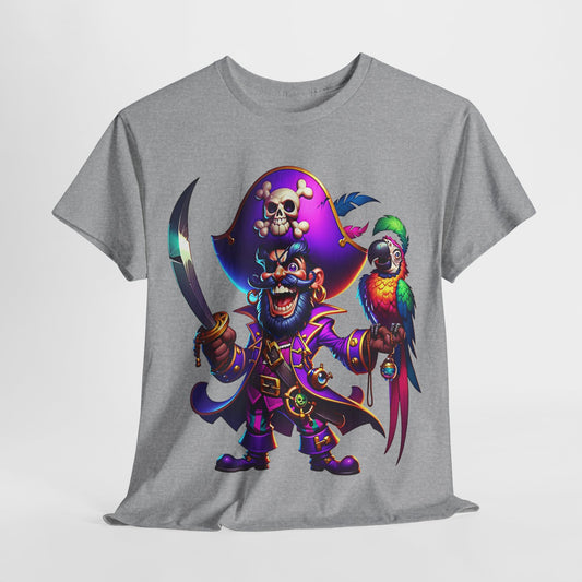 Captain Pirate Unisex Heavy Cotton Tee - 312tshirts 2