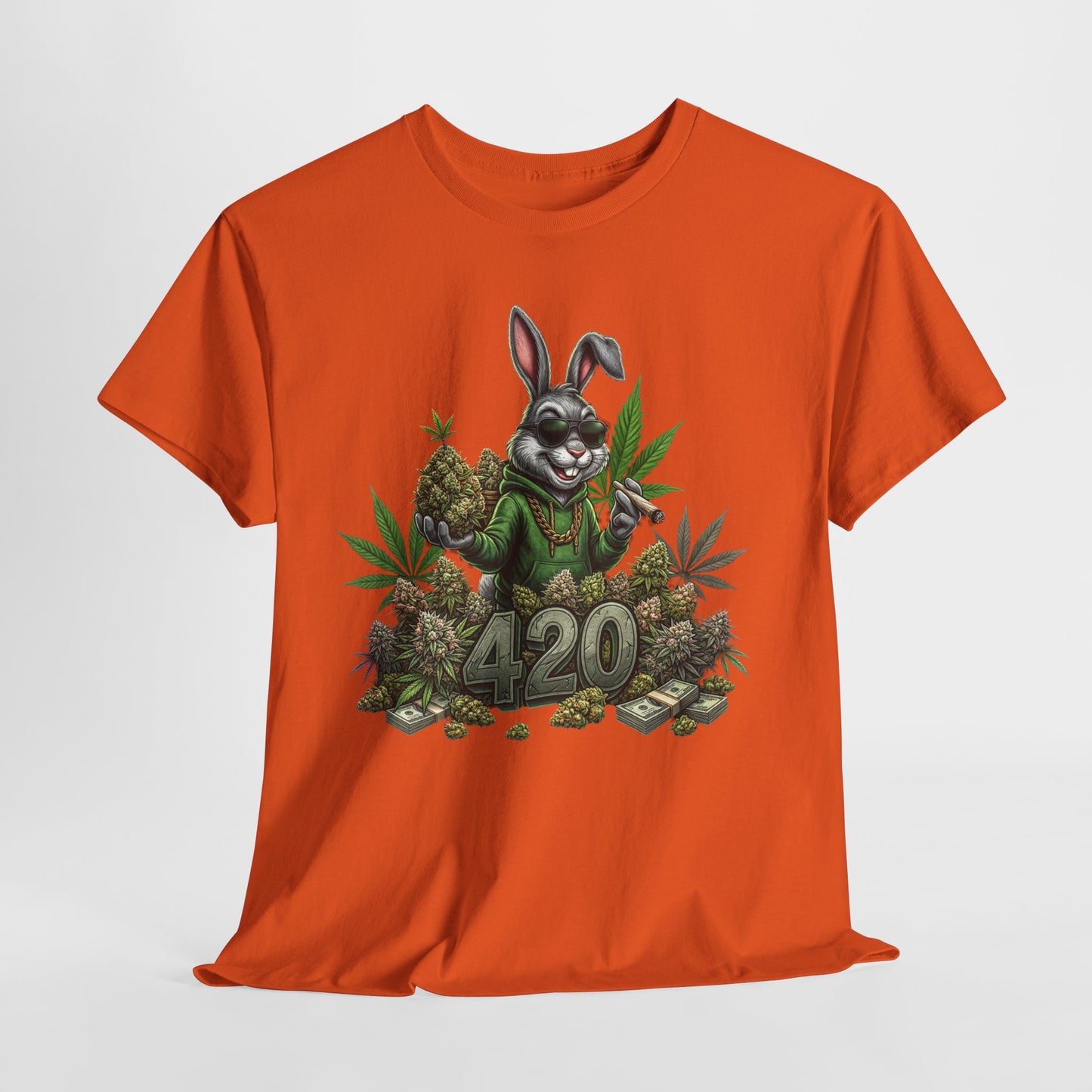 420 Cool Bunny #1 Unisex Heavy Cotton Tee - 312tshirts 2