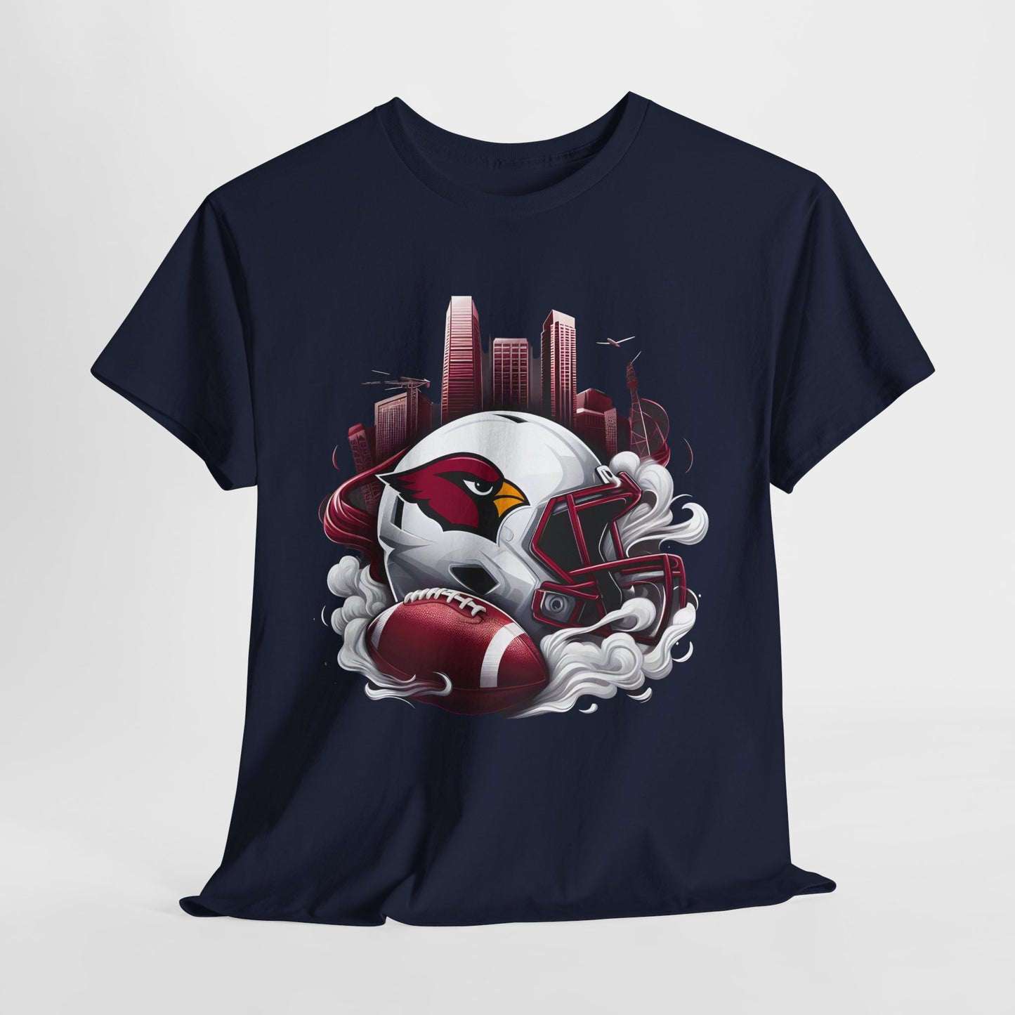 Sports Cardinals Football Helmet #1 Unisex Heavy Cotton Tee