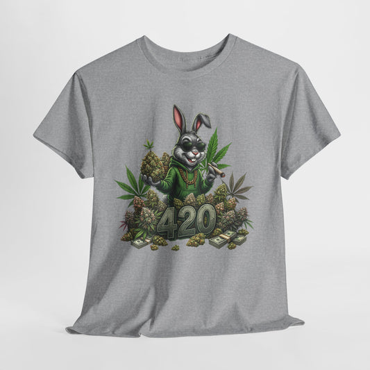 420 Cool Bunny #1 Unisex Heavy Cotton Tee - 312tshirts 2