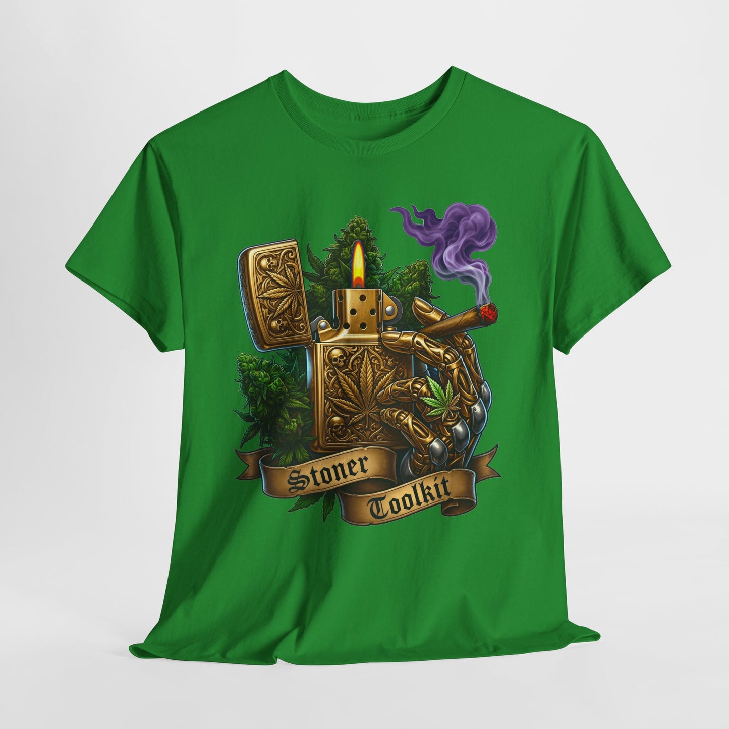 420 Vintage Lighter #1 Unisex Heavy Cotton Tee - 312tshirts 2