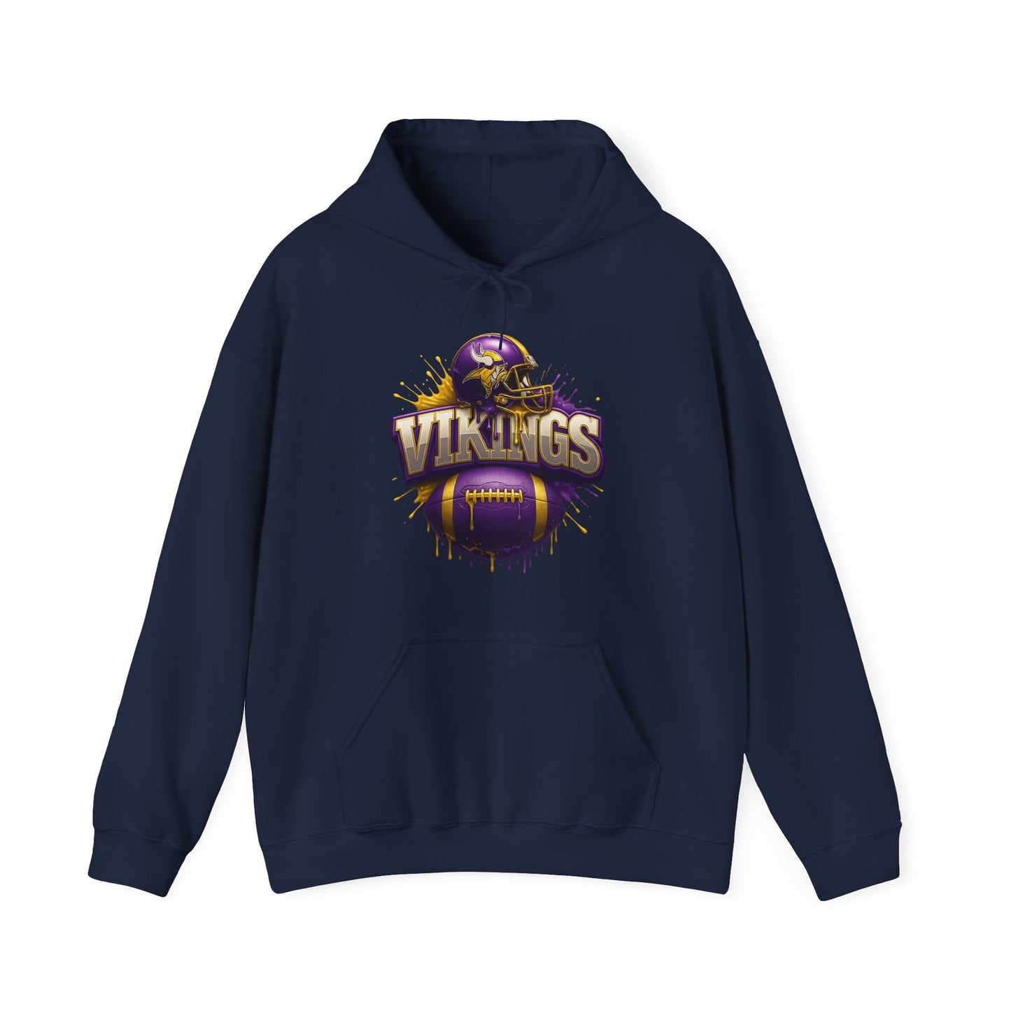 Sports Vikings Football Logo #2 Unisex Heavy Sweatshirt Hoodie