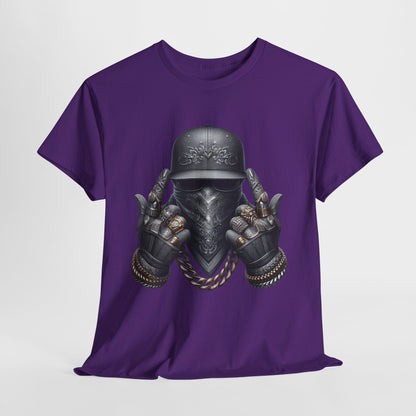 Silver Face Gangster Bling #6 Unisex Heavy Cotton Tee - 312tshirts 2
