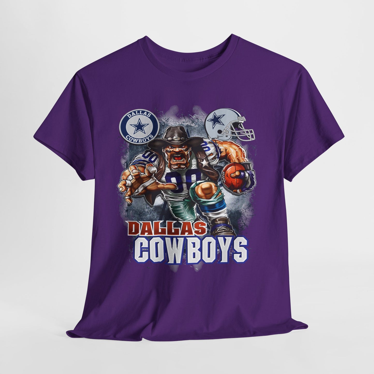 Sports Mascot Dallas Cowboys Unisex Heavy Cotton Tee