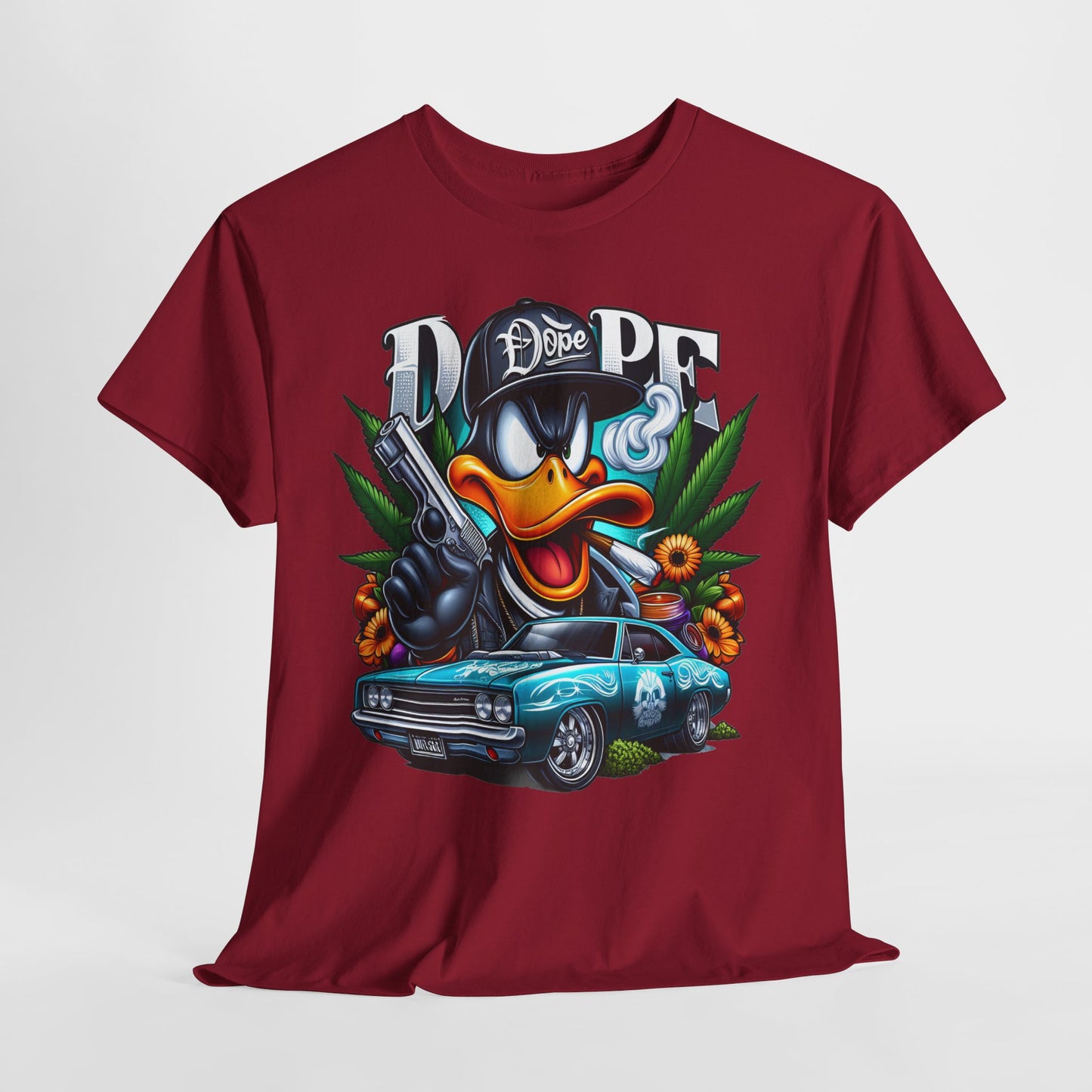 420 Dope Vibes Gangsta Duck #4 Unisex Heavy Cotton Tee - 312tshirts 2