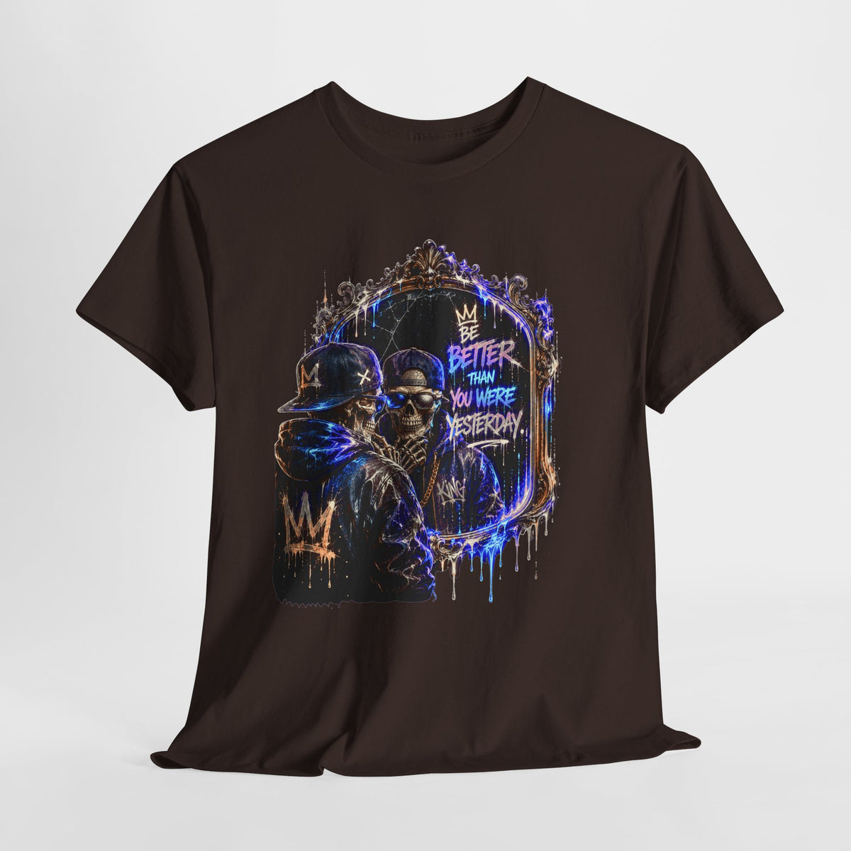 Mirror Skelton Man #1 Unisex Heavy Cotton Tee