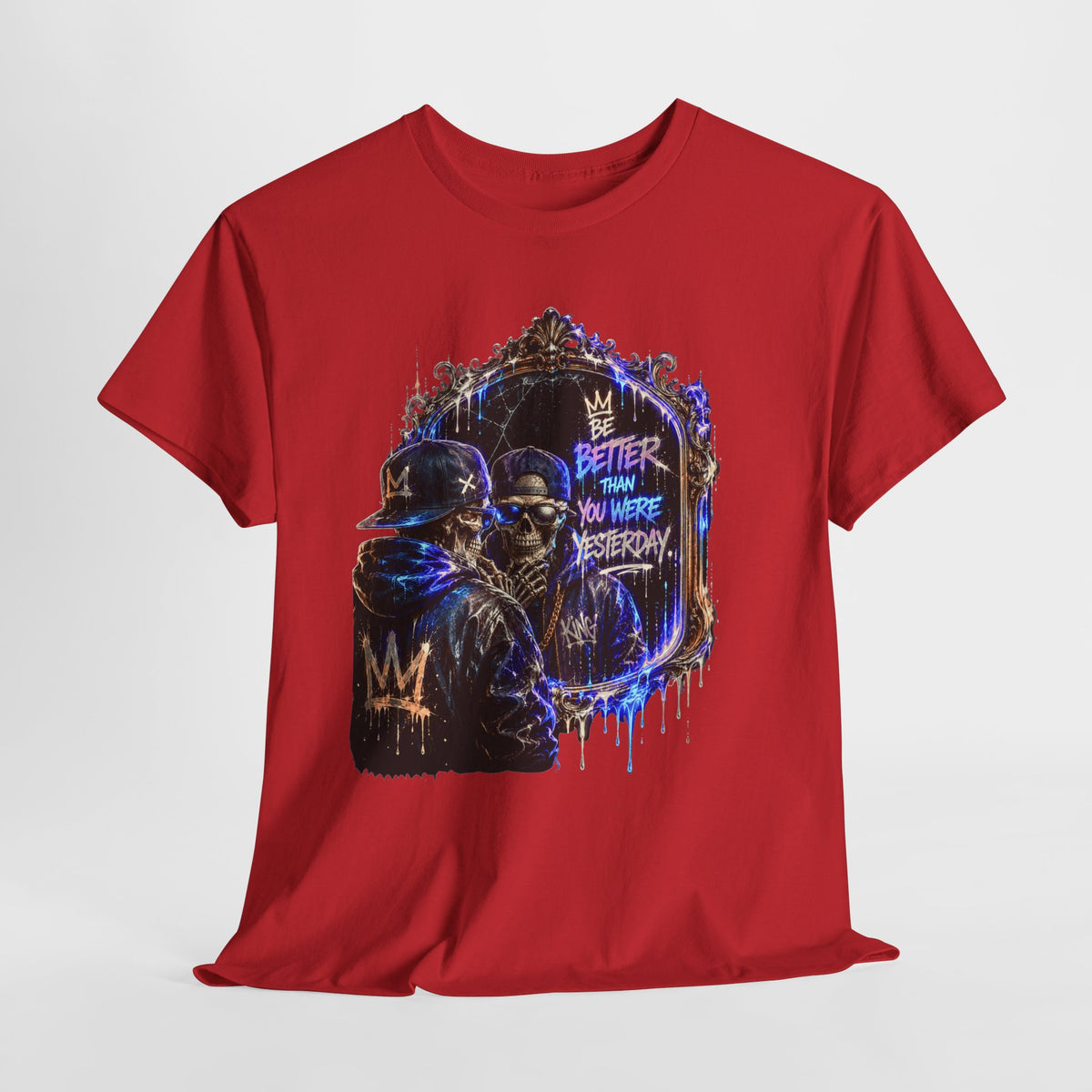 Mirror Skelton Man #1 Unisex Heavy Cotton Tee