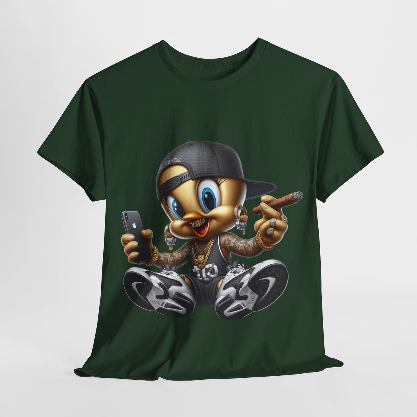Gangsta Yellow Bird #1 Unisex Heavy Cotton Tee