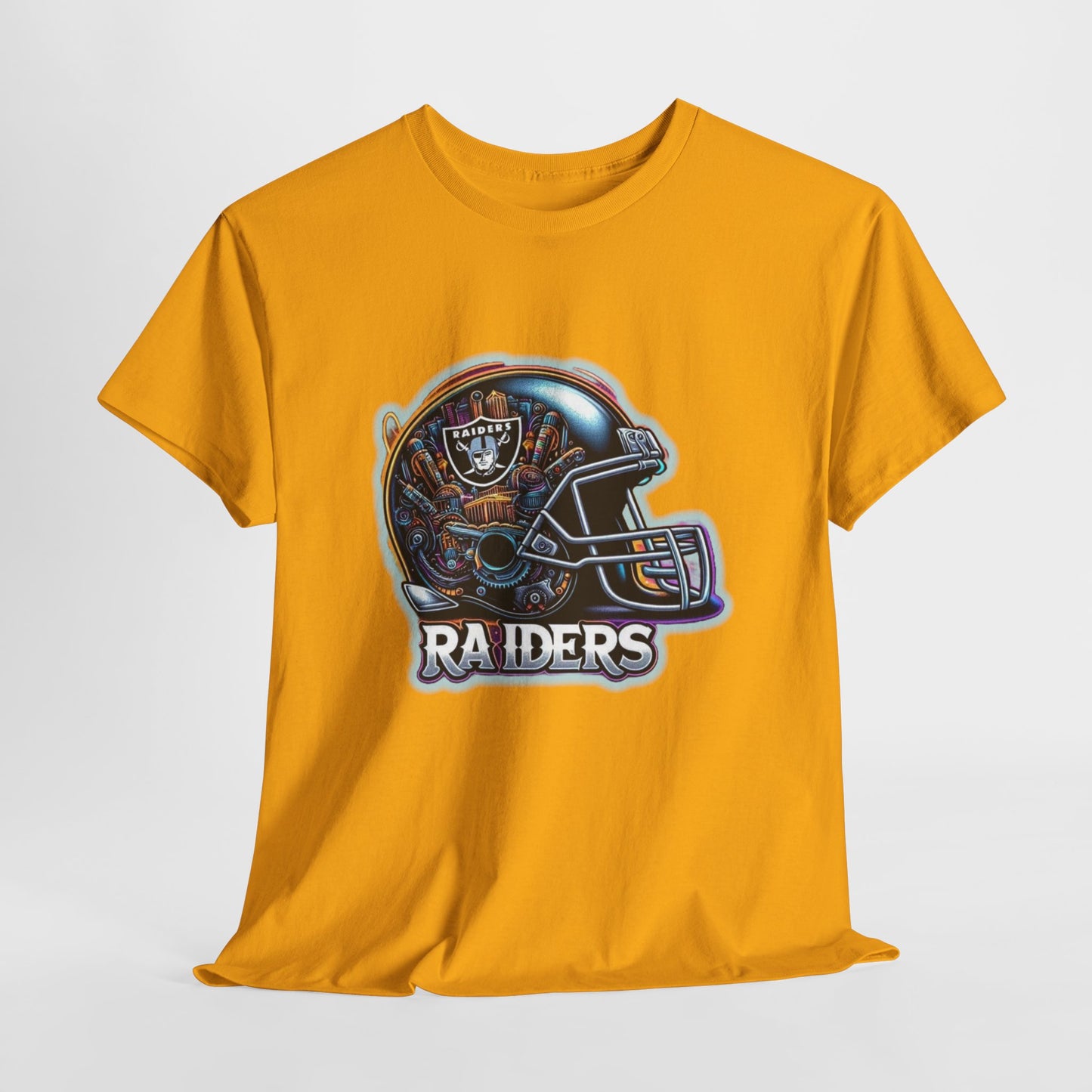 Sports Raiders Football Helmet #2 Unisex Heavy Cotton Tee