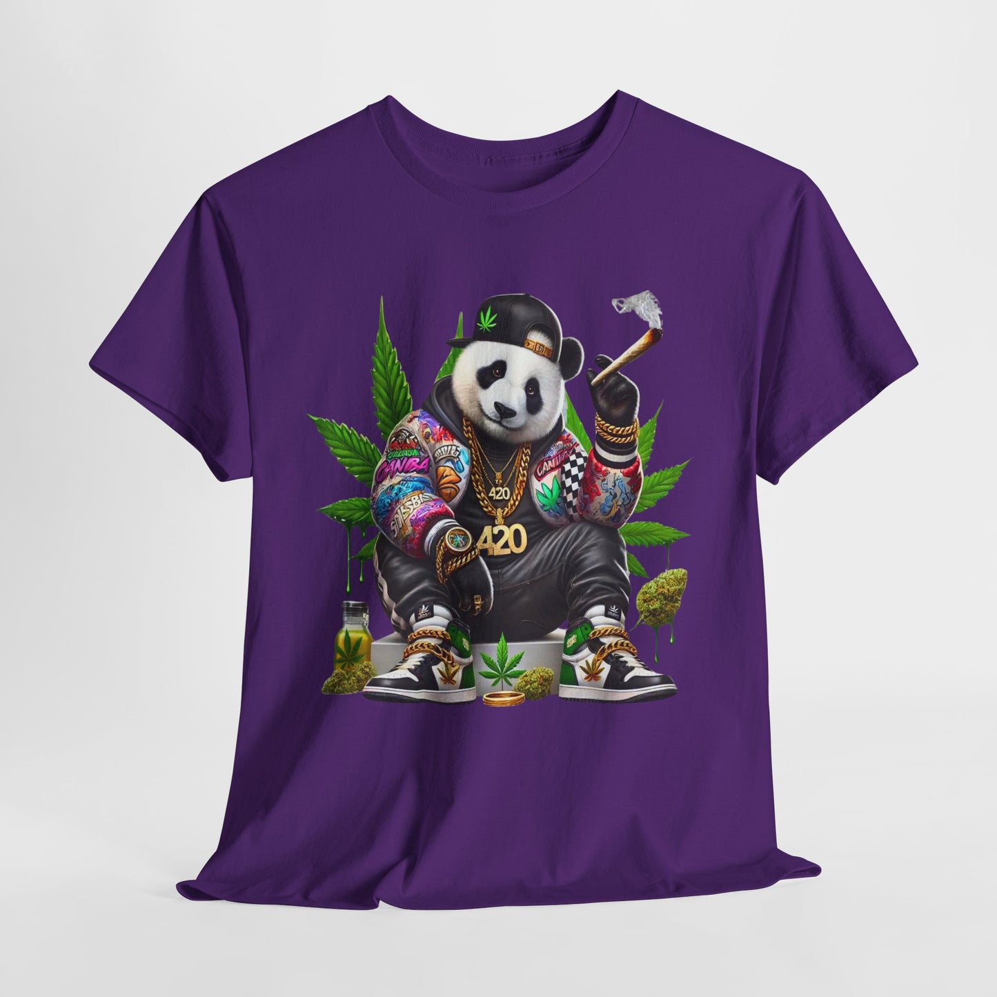 420 Panda #1 Heavy Cotton Tee - 312tshirts 2