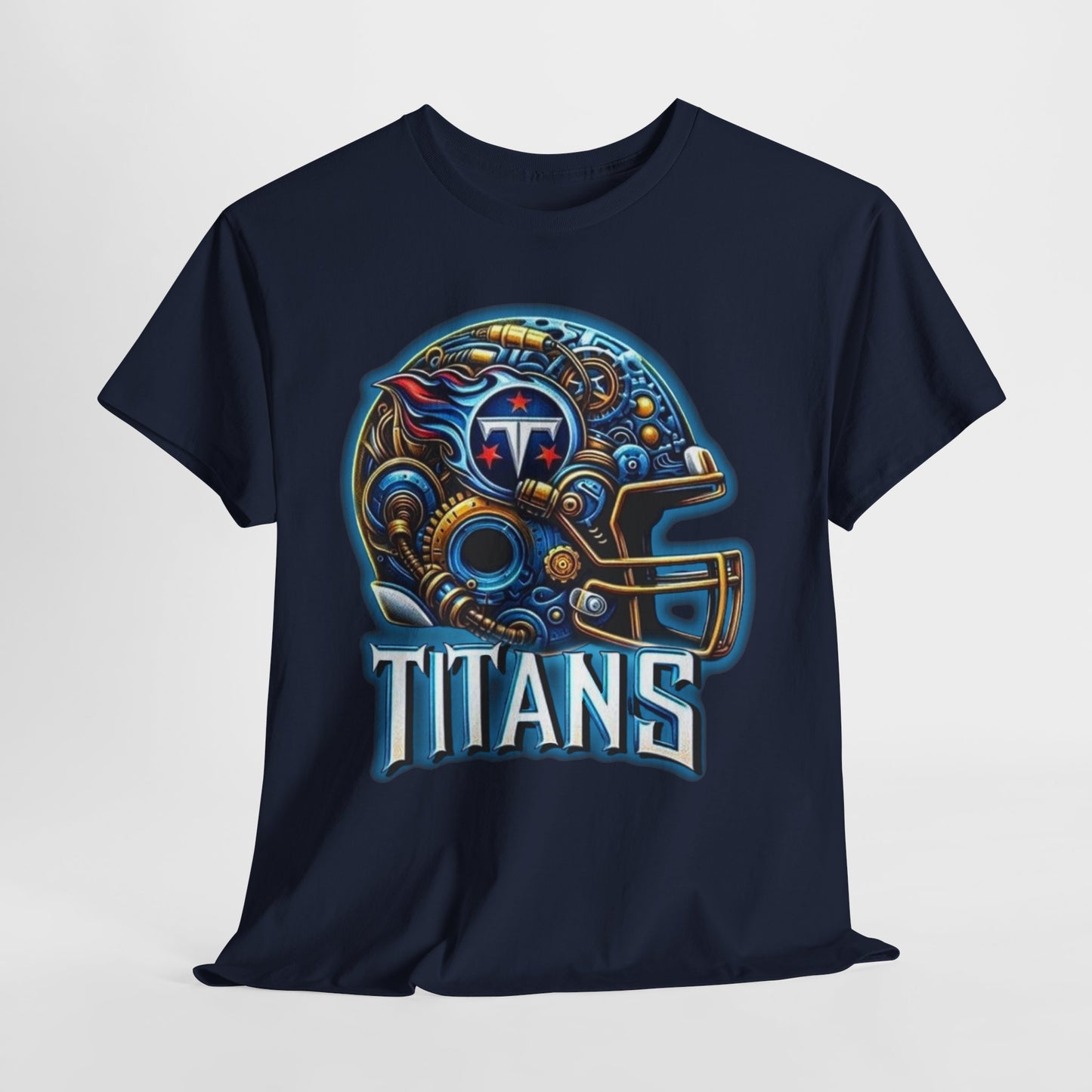 Sports Titans Football Helmet #2 Unisex Heavy Cotton Tee