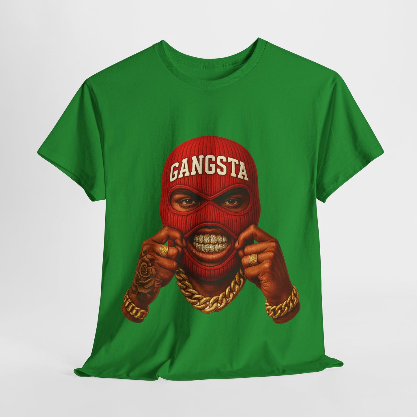 Red Ski Mask Unisex Heavy Cotton Tee