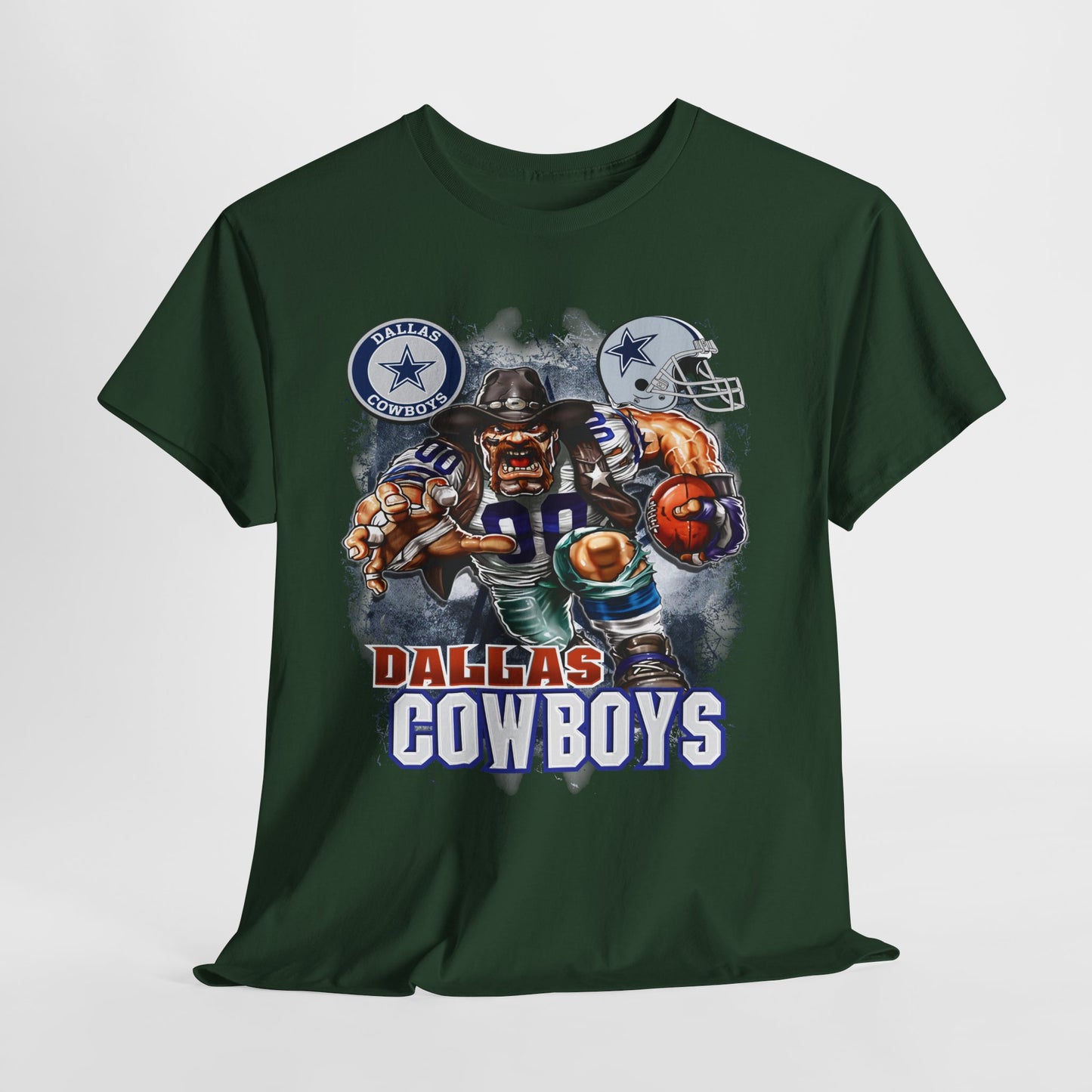 Sports Mascot Dallas Cowboys Unisex Heavy Cotton Tee