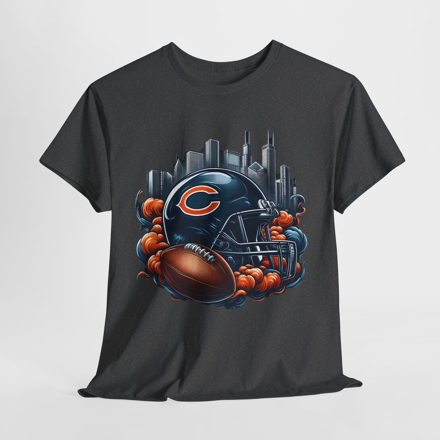 Sports Bears Football Helmet #1 Unisex Heavy Cotton Tee