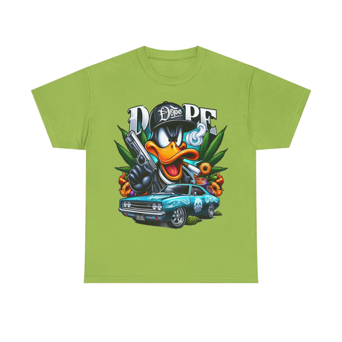 420 Dope Vibes Gangsta Duck #4 Unisex Heavy Cotton Tee - 312tshirts 2