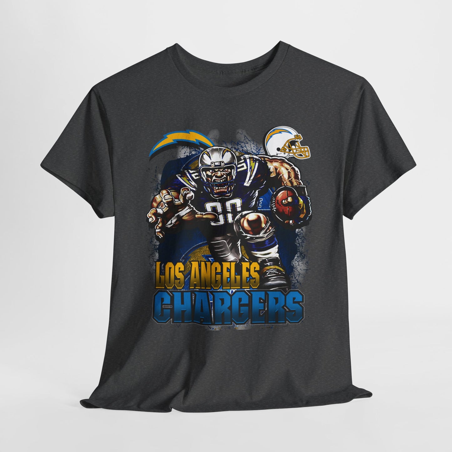 Sports Mascot Los Angeles Chargers Unisex Heavy Cotton Tee - 312tshirts 2