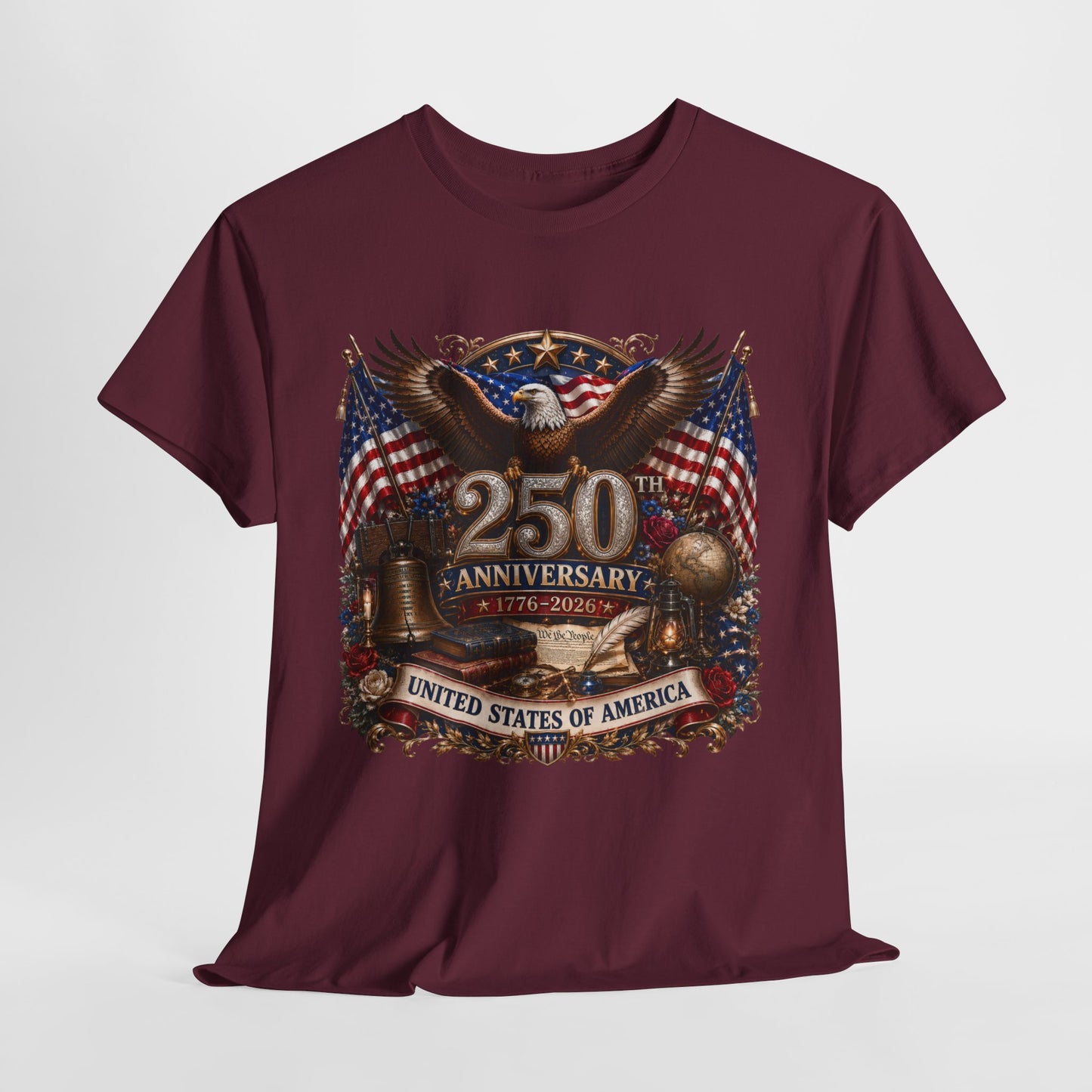 250 Years America #19 Unisex Heavy Cotton Tee - 312tshirts 2