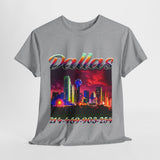 Dallas area code Unisex Heavy Cotton Tee