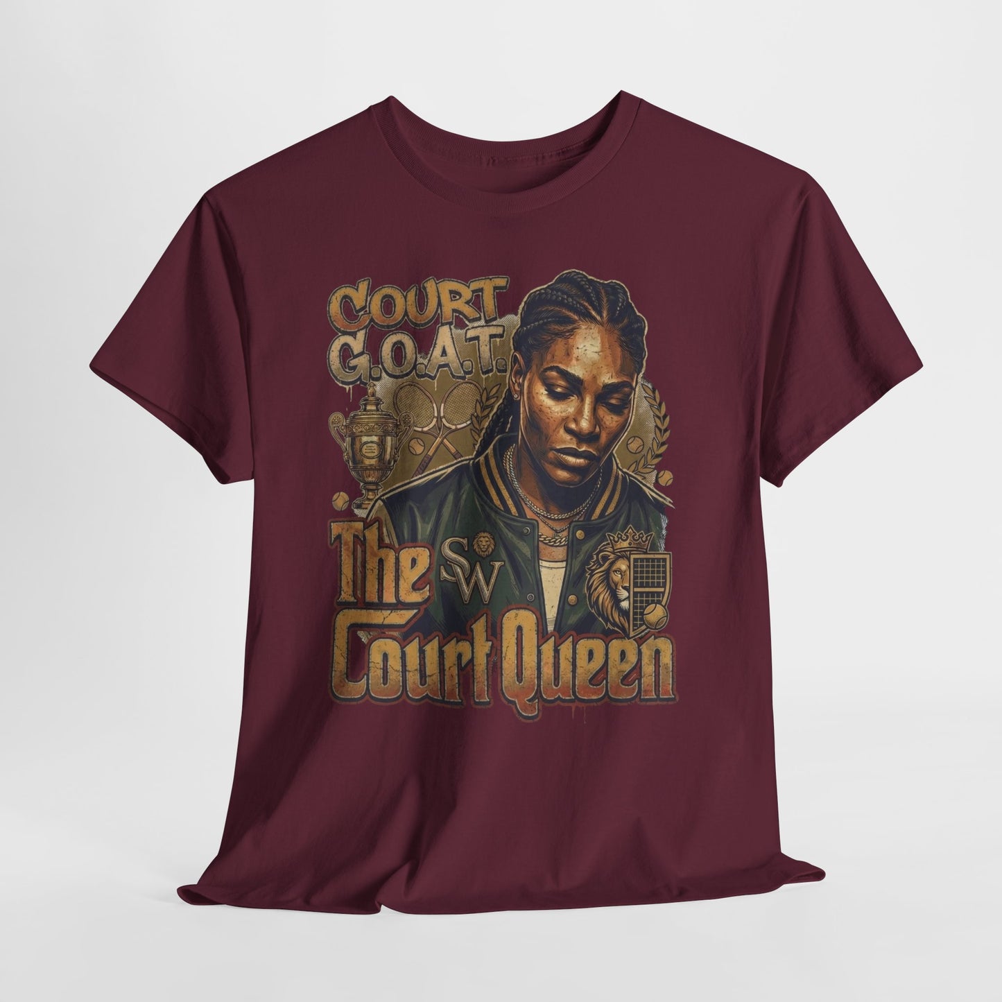 The Court Queen "G.O.A.T." #1 Unisex Heavy Cotton Tee - 312tshirts 2