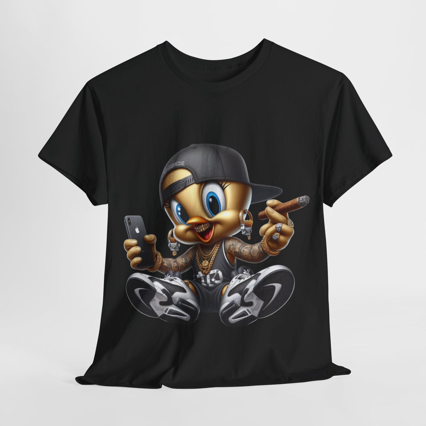 Gangsta Yellow Bird #1 Unisex Heavy Cotton Tee