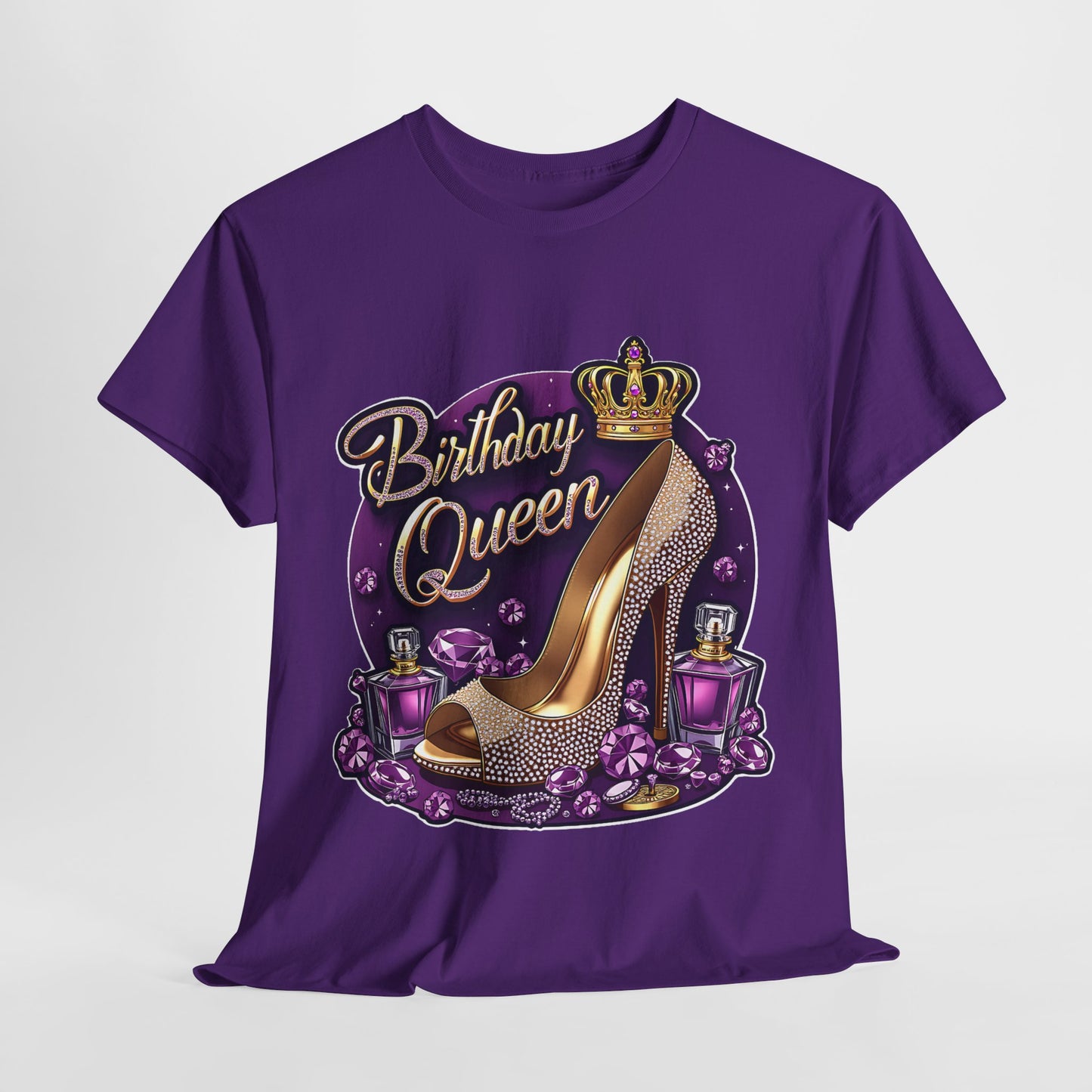 Purple Birthday Queen #17 Unisex Heavy Cotton Tee