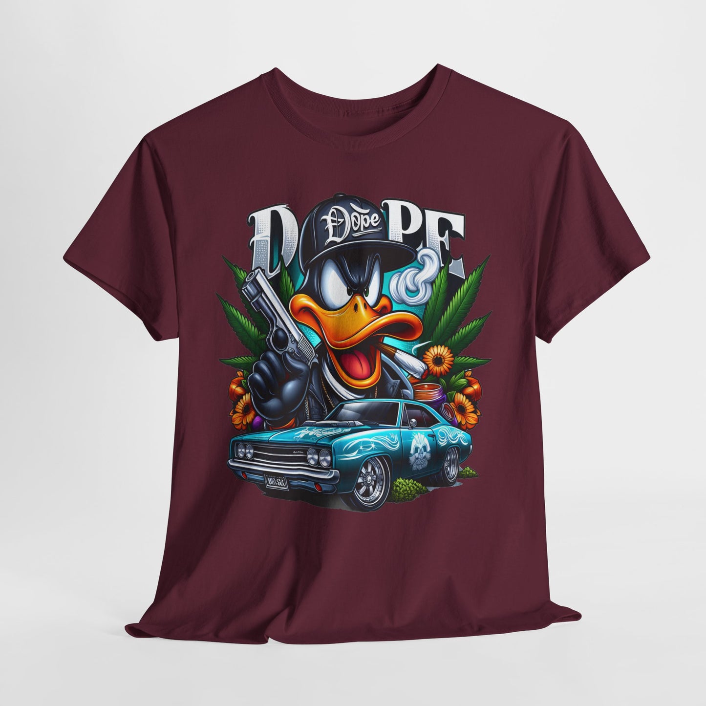420 Dope Vibes Gangsta Duck #4 Unisex Heavy Cotton Tee - 312tshirts 2