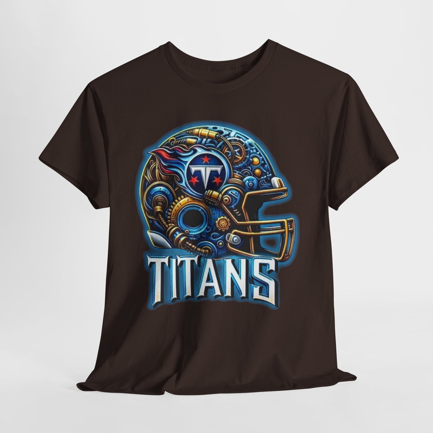 Sports Titans Football Helmet #2 Unisex Heavy Cotton Tee