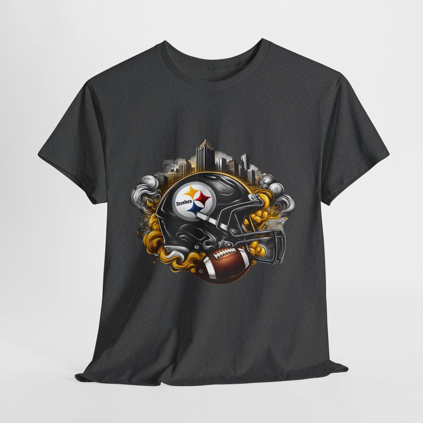 Sports Steelers Football Helmet #1 Unisex Heavy Cotton Tee