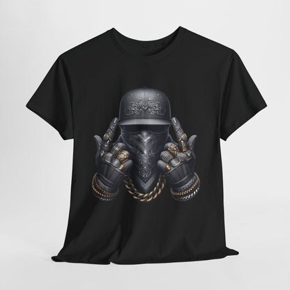 Silver Face Gangster Bling #6 Unisex Heavy Cotton Tee - 312tshirts 2