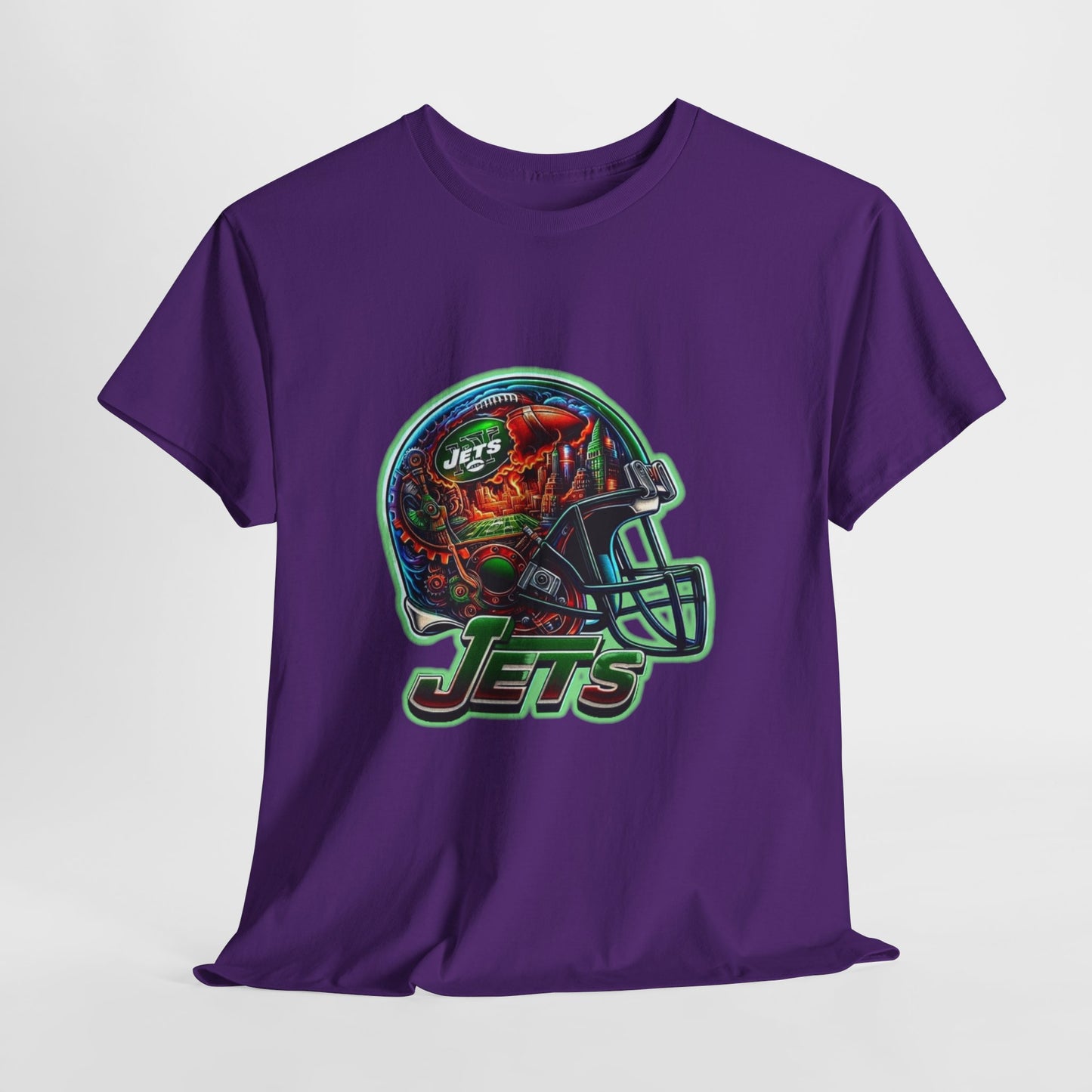 Sports Jets Football Helmet #2 Unisex Heavy Cotton Tee