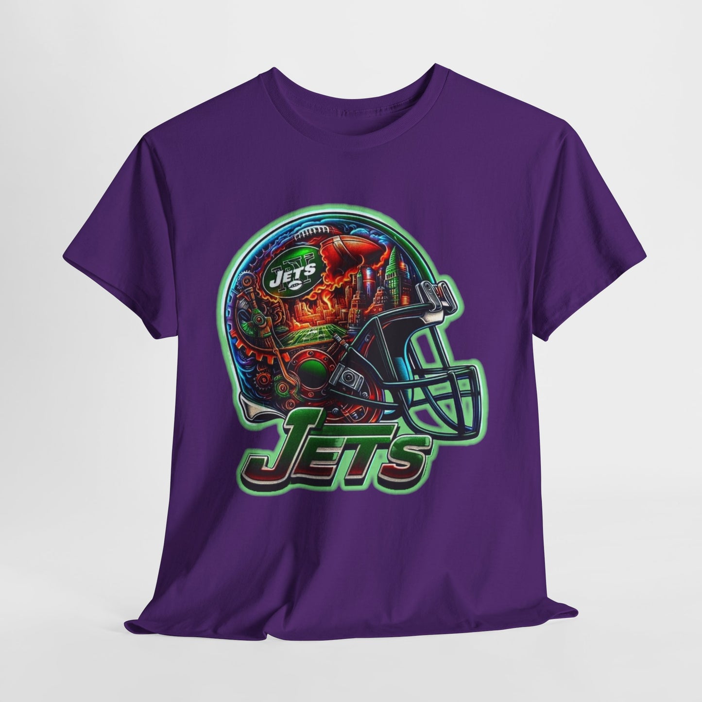 Sports Jets Football Helmet #2 Unisex Heavy Cotton Tee