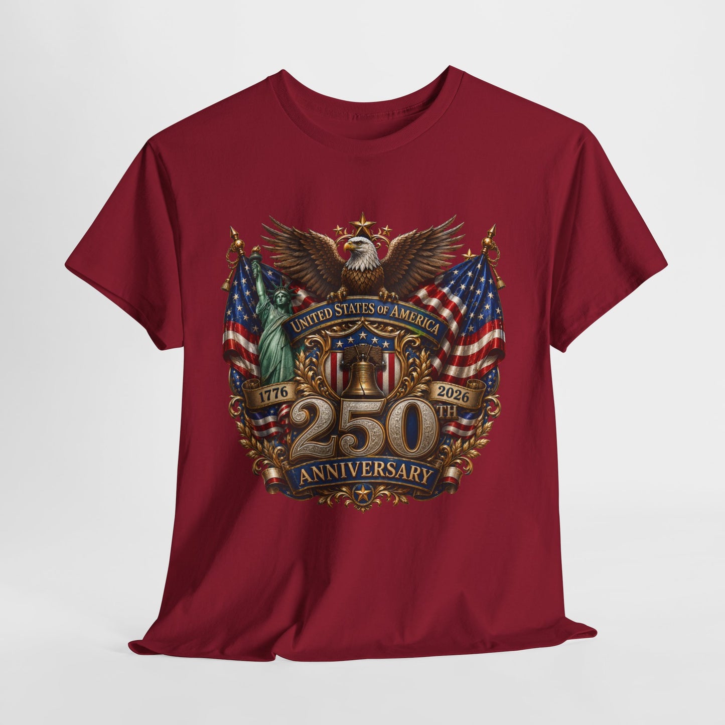 250 Years America #18 Unisex Heavy Cotton Tee - 312tshirts 2
