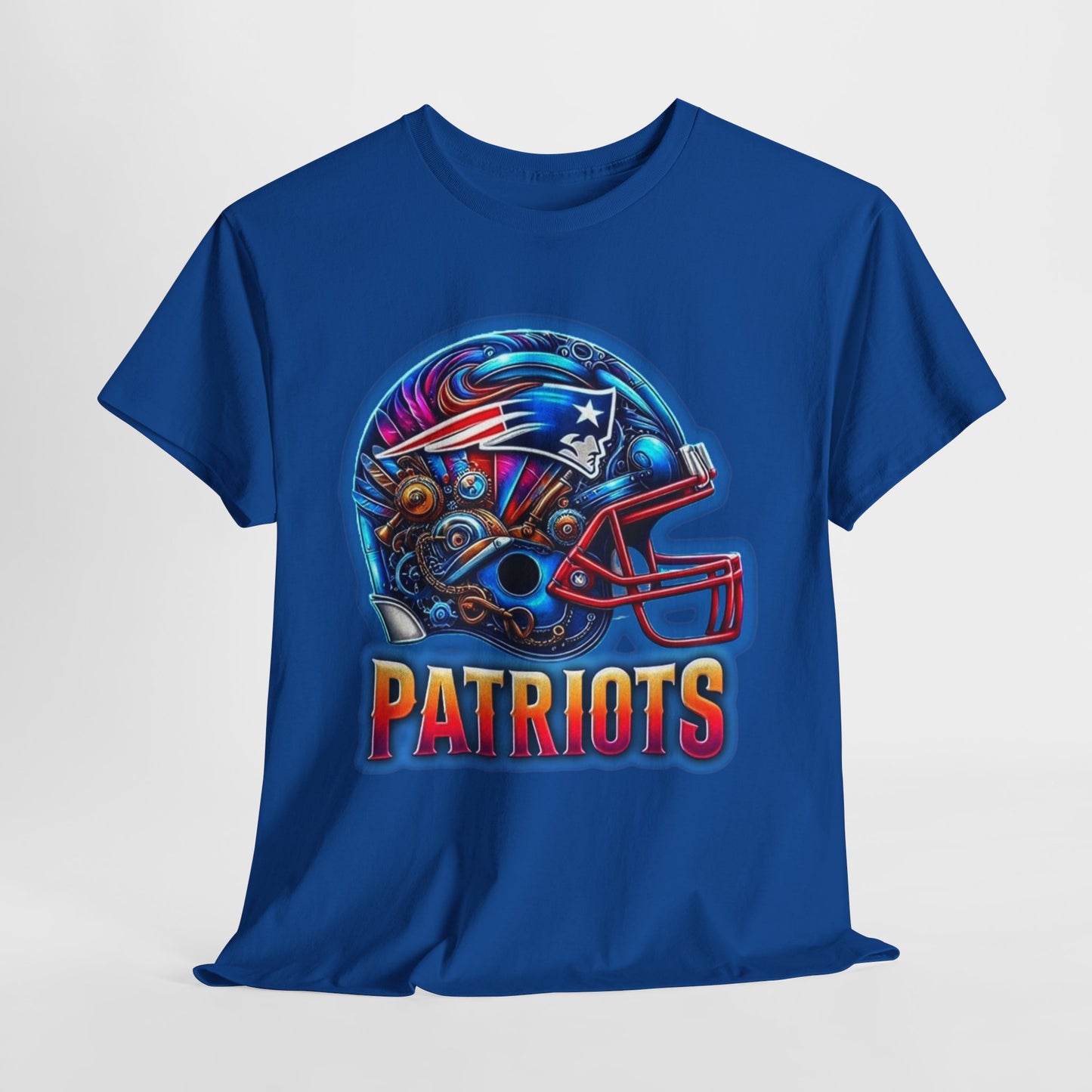 Sports Patriots Football Helmet #2 Unisex Heavy Cotton Tee