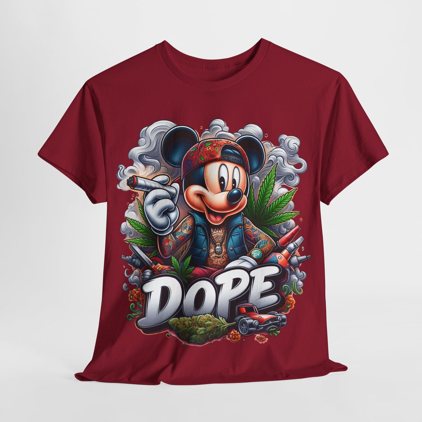 420 Dope Vibes Mouse #6 Unisex Heavy Cotton Tee