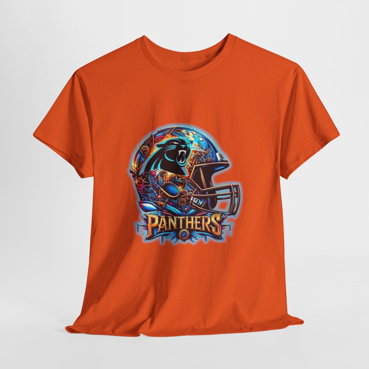 Sports Panthers Football Helmet #2 Unisex Heavy Cotton Tee