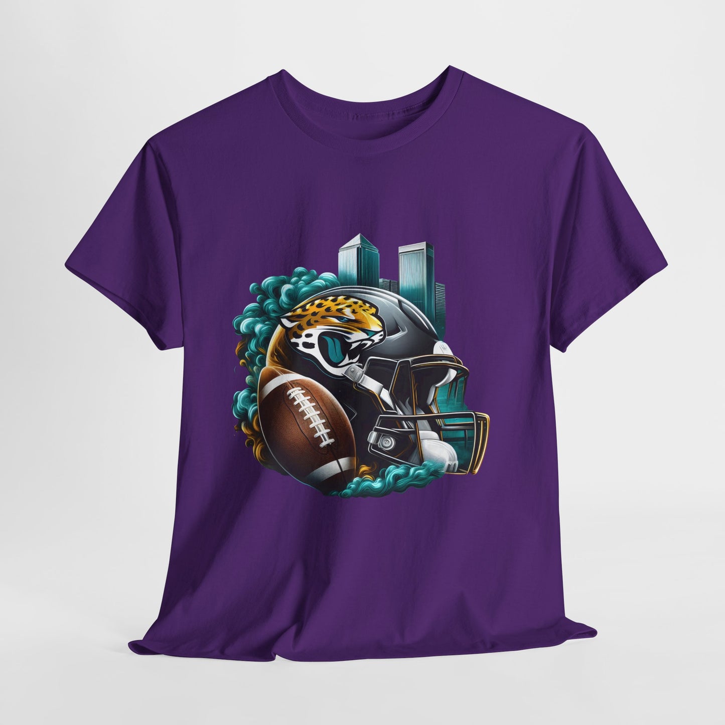 Sports Jaguar Football Helmet #26 Unisex Heavy Cotton Tee