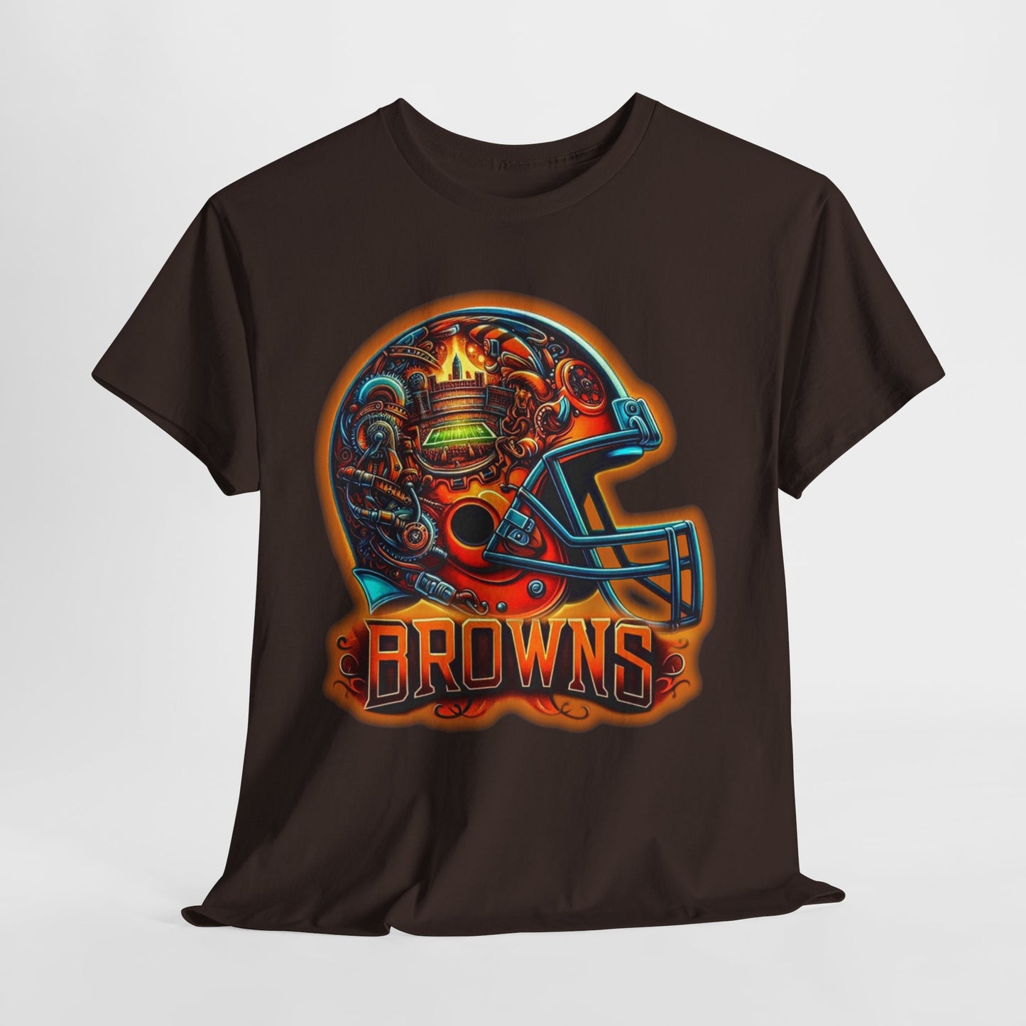 Sports Browns Football Helmet #2 Unisex Heavy Cotton Tee
