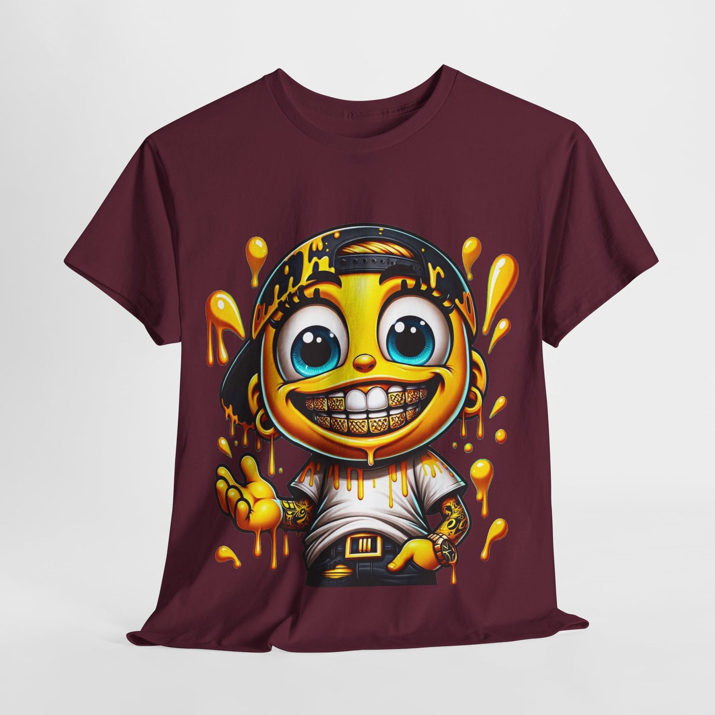 Drip Emoji Unisex Heavy Cotton Tee - 312tshirts 2