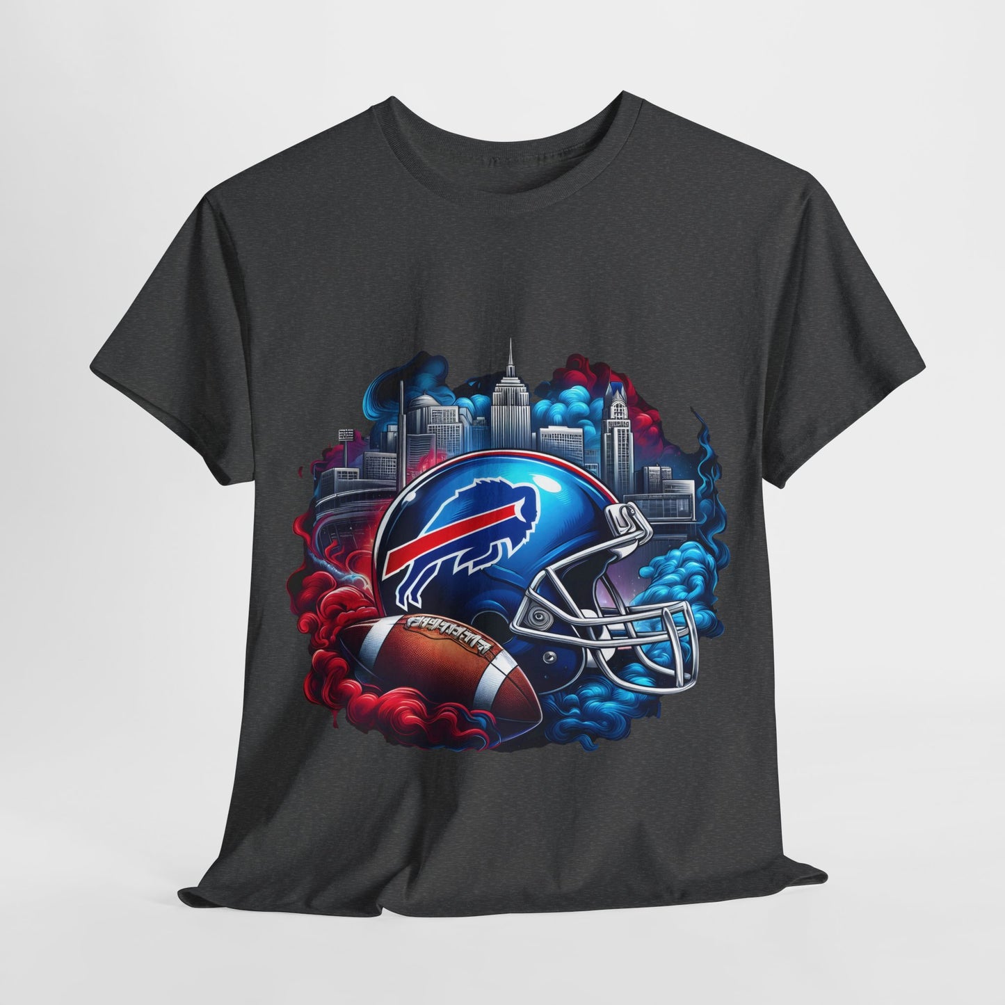 Sports Bills Football Helmet #19 Unisex Heavy Cotton Tee