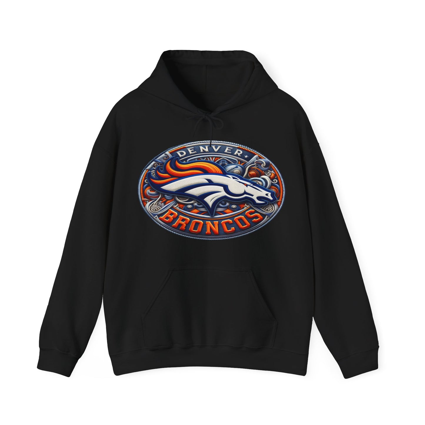Sports Broncos Football Logo #1 Unisex Heavy Sweatshirt Hoodie