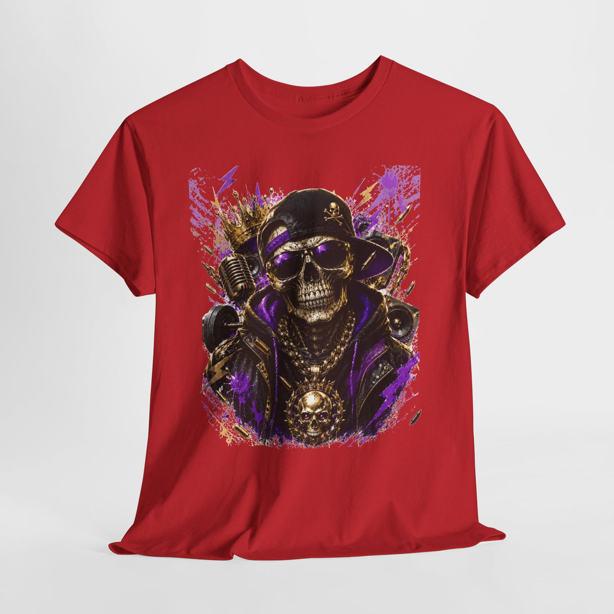 Hip-Hop Skeleton Man #1 Unisex Heavy Cotton Tee