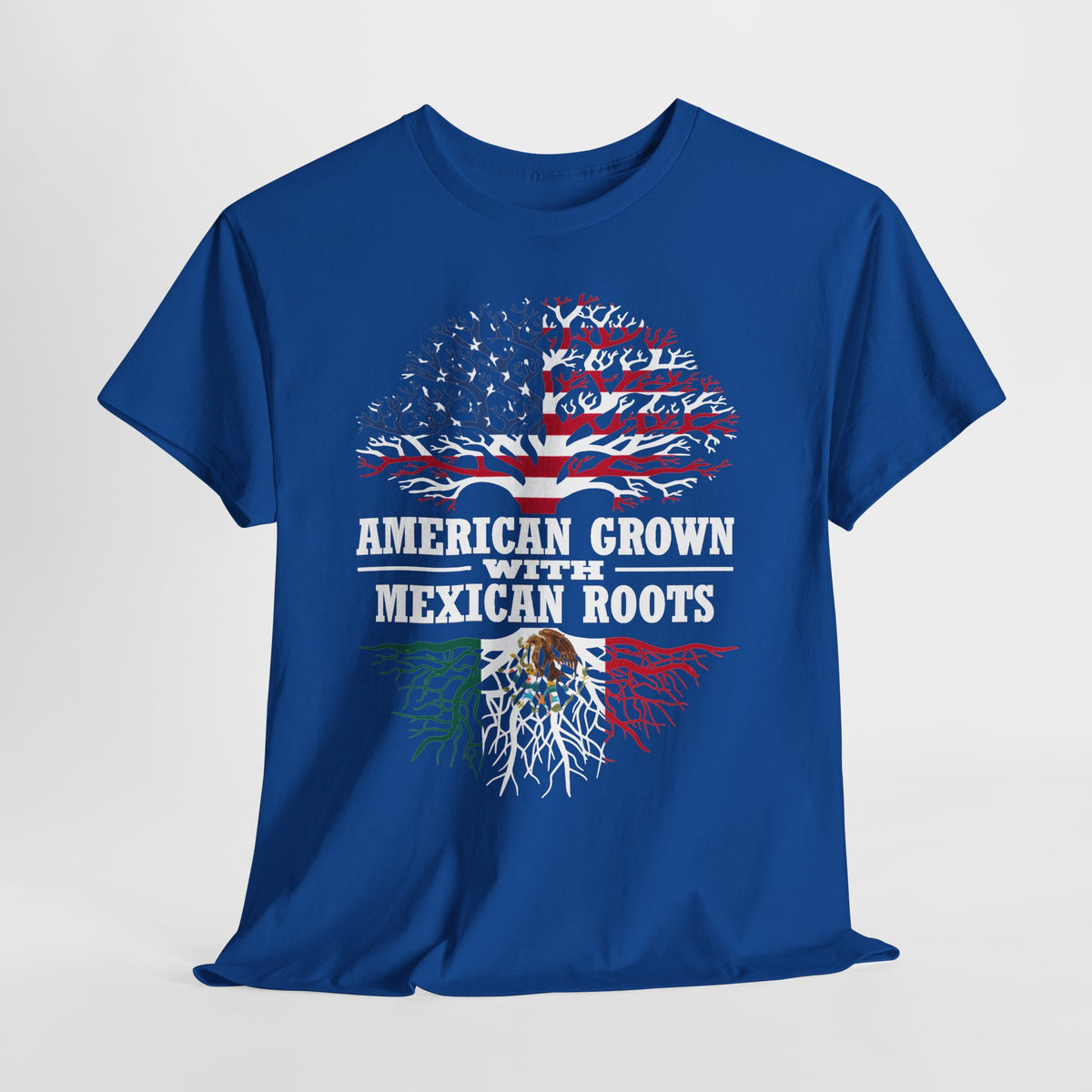 American Grown with Mexican Roots Unisex Heavy Cotton Tee - 312tshirts 2