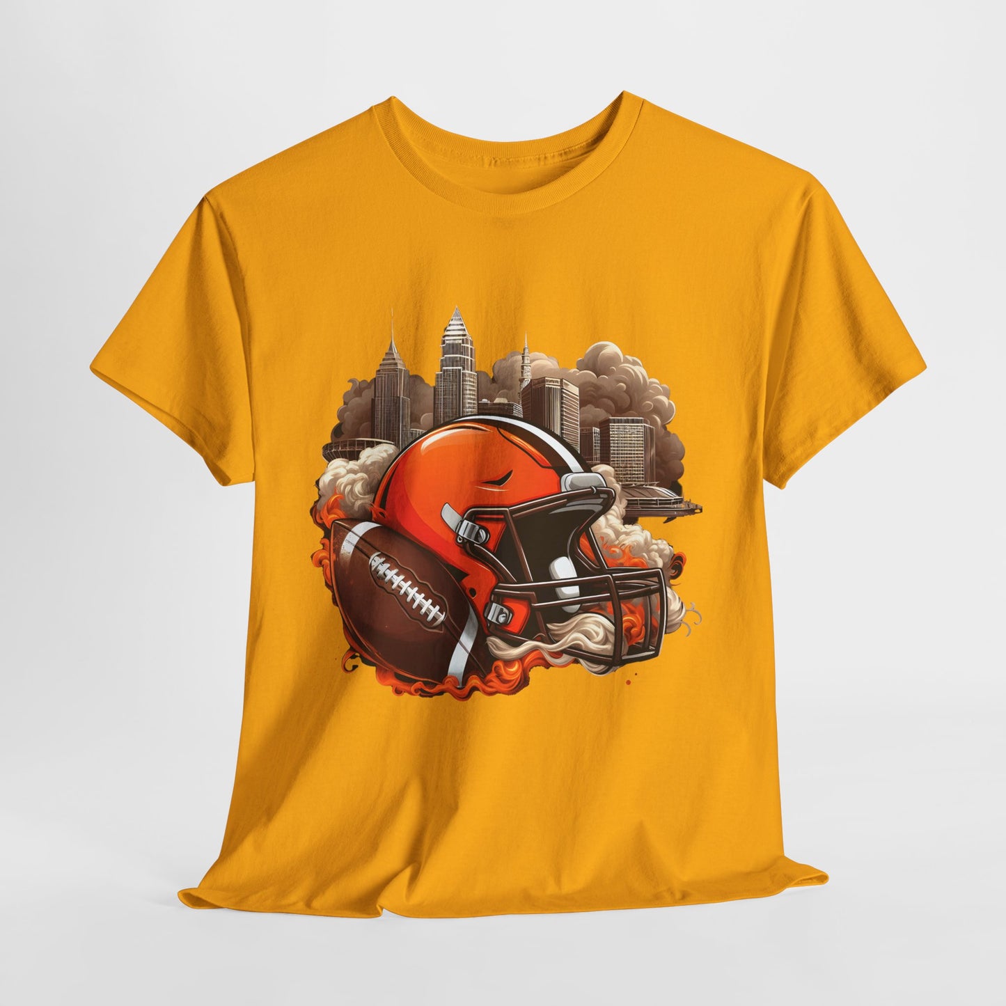 Sports Browns Football Helmet #1 Unisex Heavy Cotton Tee