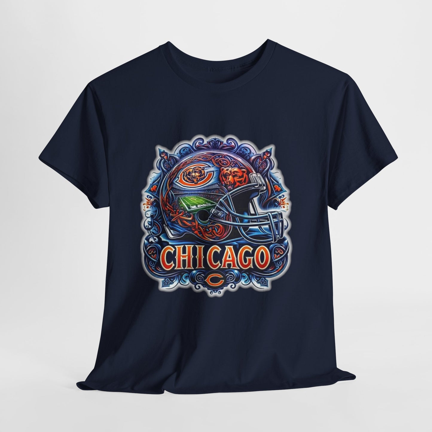 Sports Bears Football Helmet #2 Unisex Heavy Cotton Tee