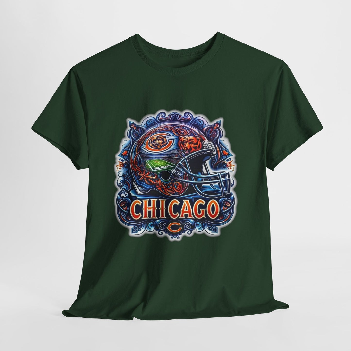 Sports Bears Football Helmet #2 Unisex Heavy Cotton Tee