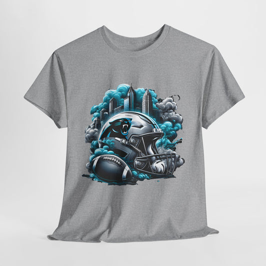Sports Panthers Football Helmet #1 Unisex Heavy Cotton Tee
