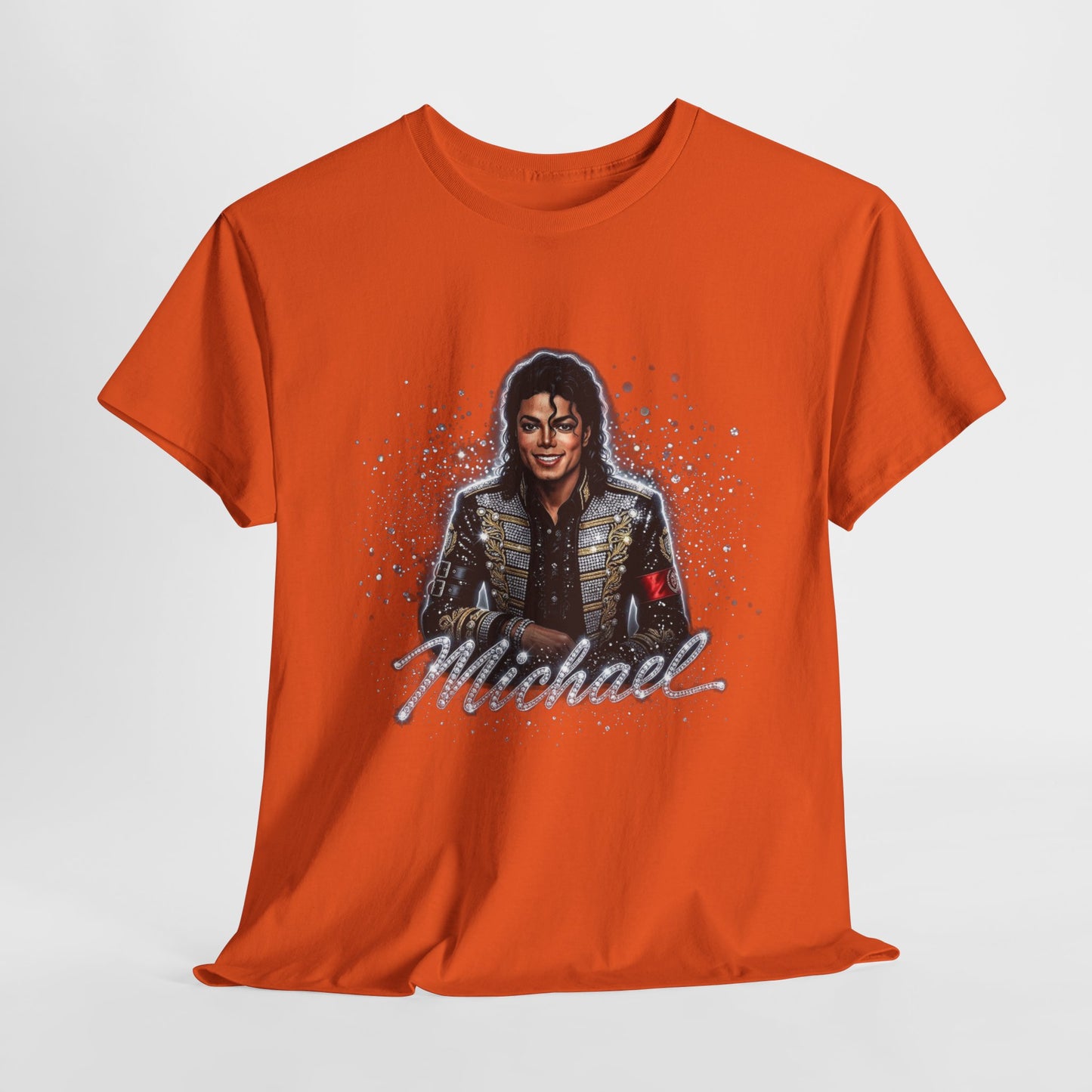 Michael Portrait T‑Shirt — Retro Sparkle Pop Star Tee - 312tshirts 2